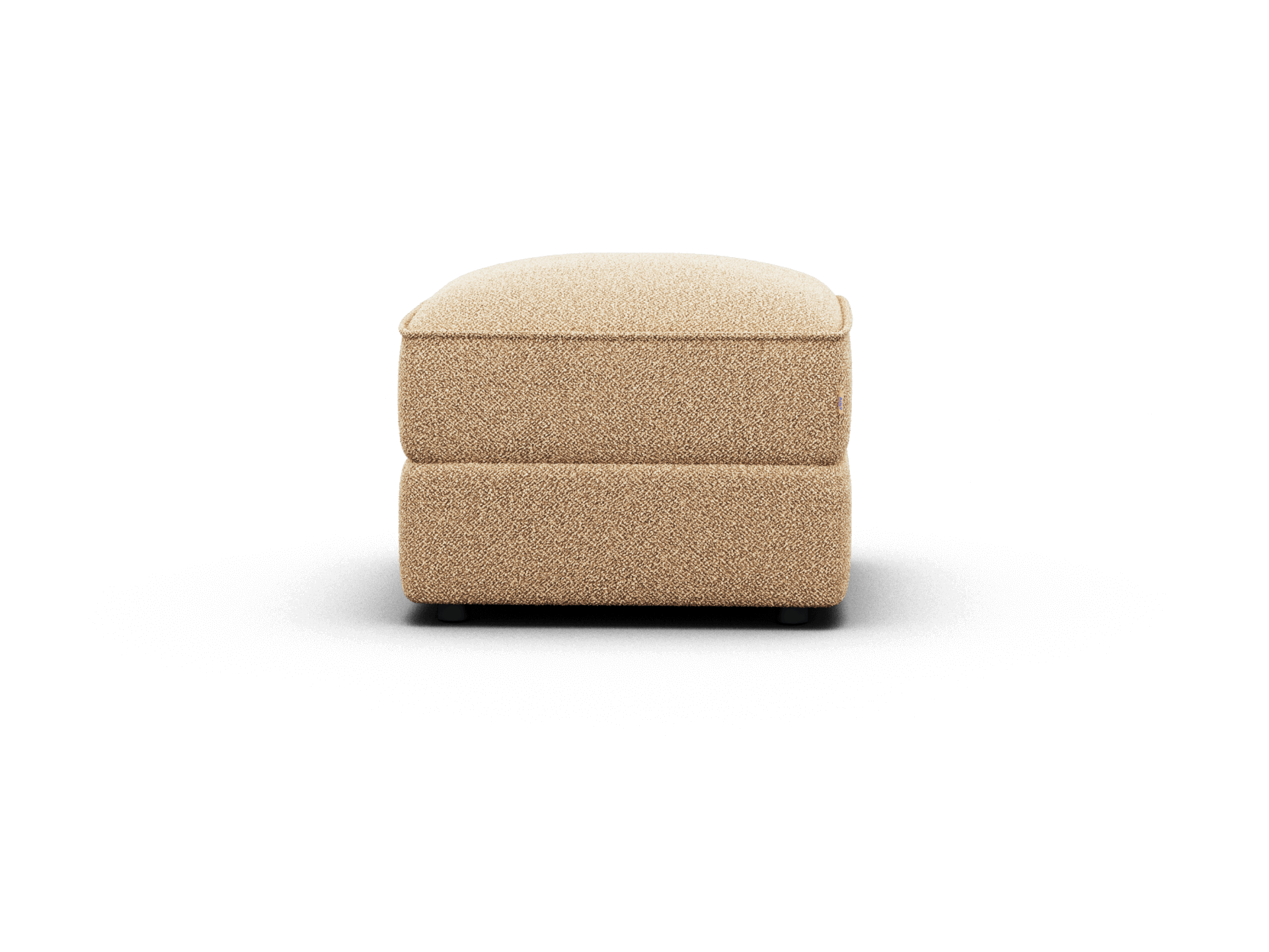 x Ottoman – The x Ottoman is a children's ottoman featuring soft boucle fabric in -inspired colours (Potoroo, Creek, Kookaburra)