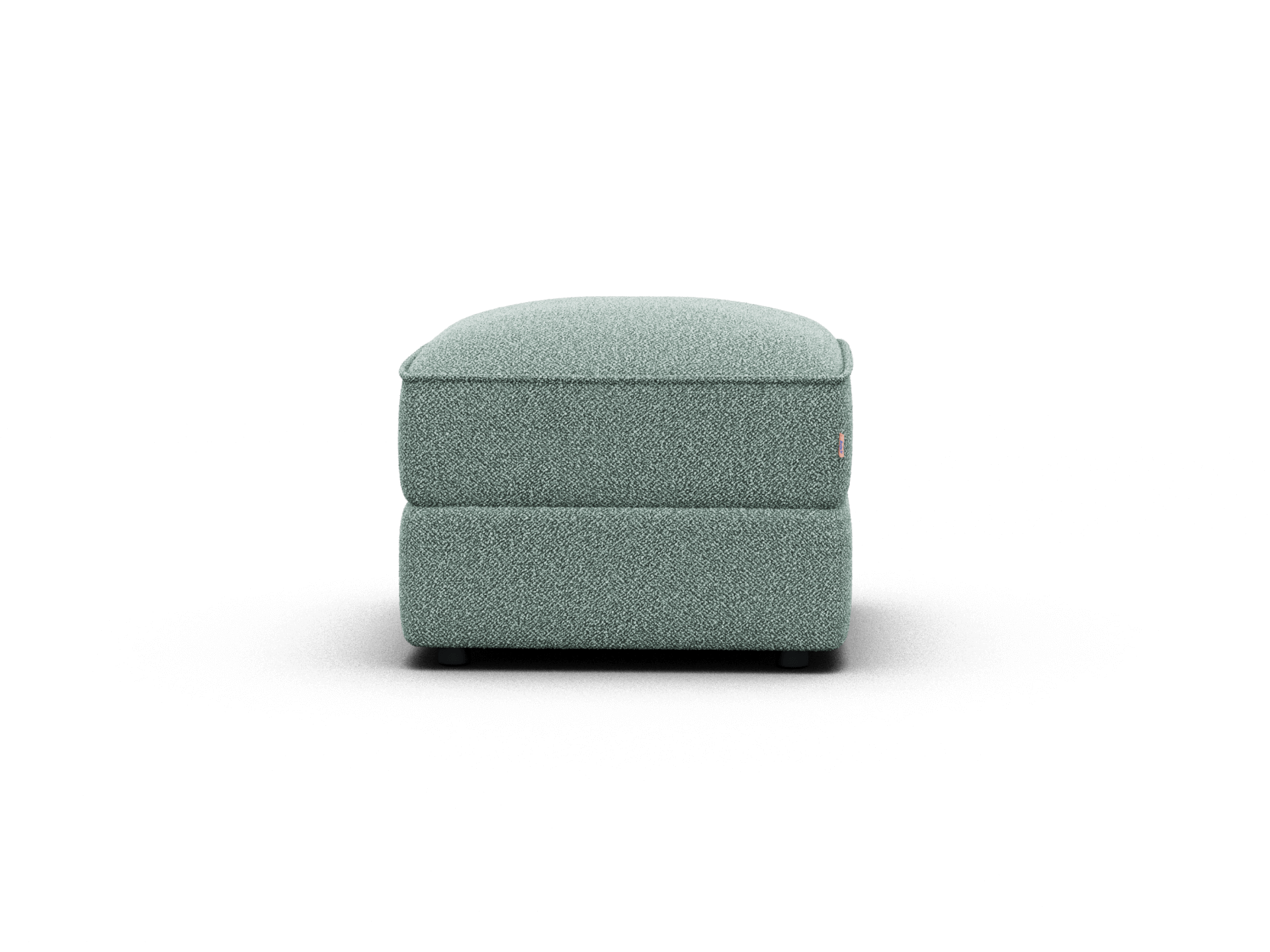x Ottoman – The x Ottoman is a children's ottoman featuring soft boucle fabric in -inspired colours (Potoroo, Creek, Kookaburra)