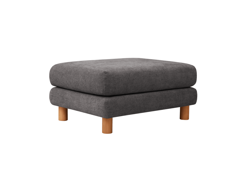 Sofa Ottoman – The Sofa Ottoman is a companion piece for the Sofa, featuring timber feet and a classic silhouette that fits most room styles
