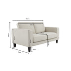 2 Seater Sofa - Beige – In a beautiful shade of beige, add a touch of sophisticated comfort and classic style to your home with our 2-seater sofa from the collection