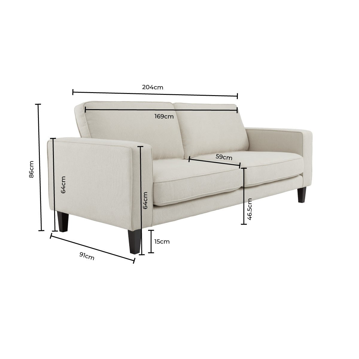 3 Seater Sofa - Chenille Olive – For that looks as good as it feels, discover our olive 3-seater sofa from the collection