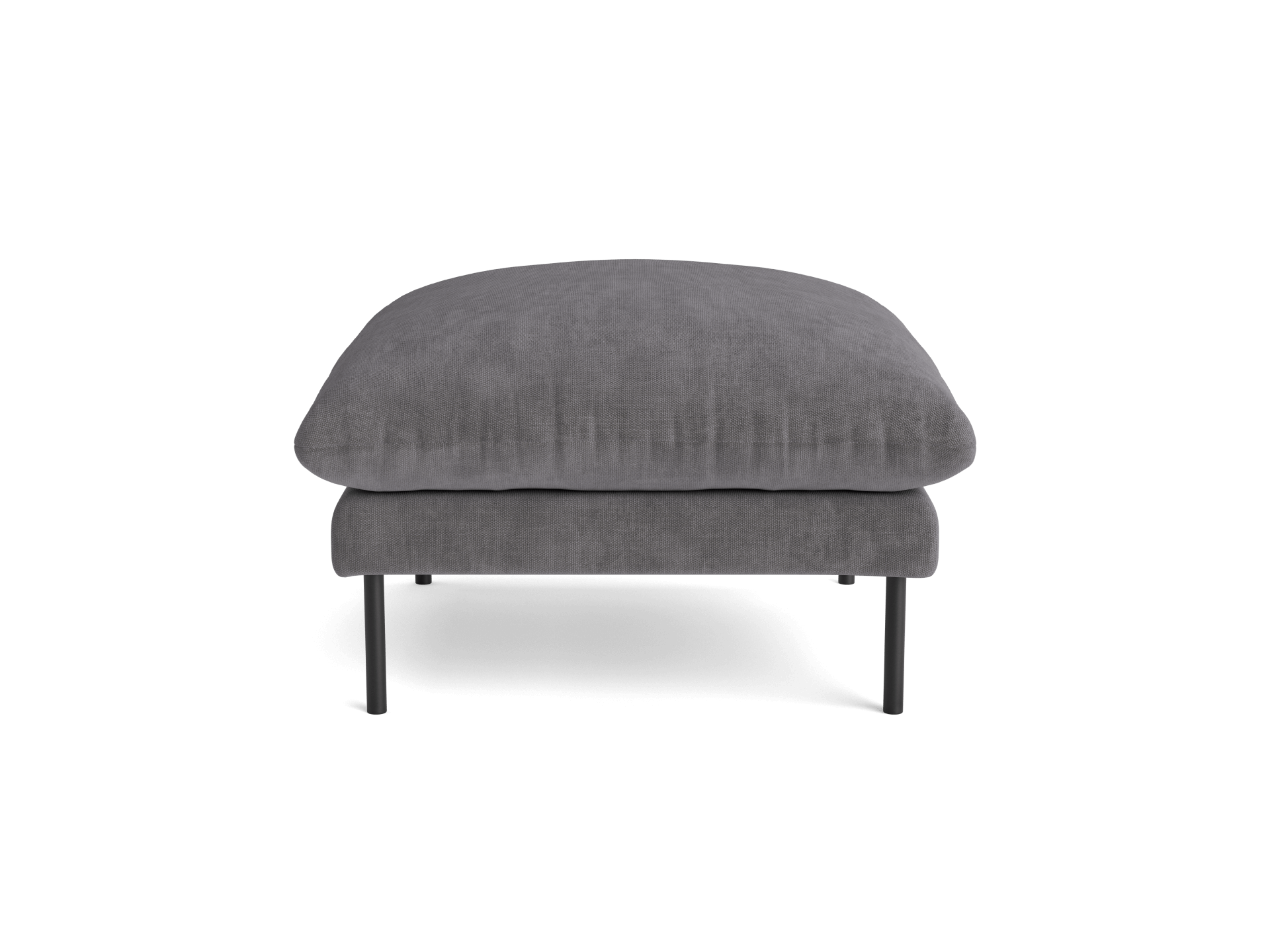 Ottoman – The Ottoman is a companion piece for the Sofa and Armchair, designed with the same contemporary aesthetic and oversized, pillowy cushioning