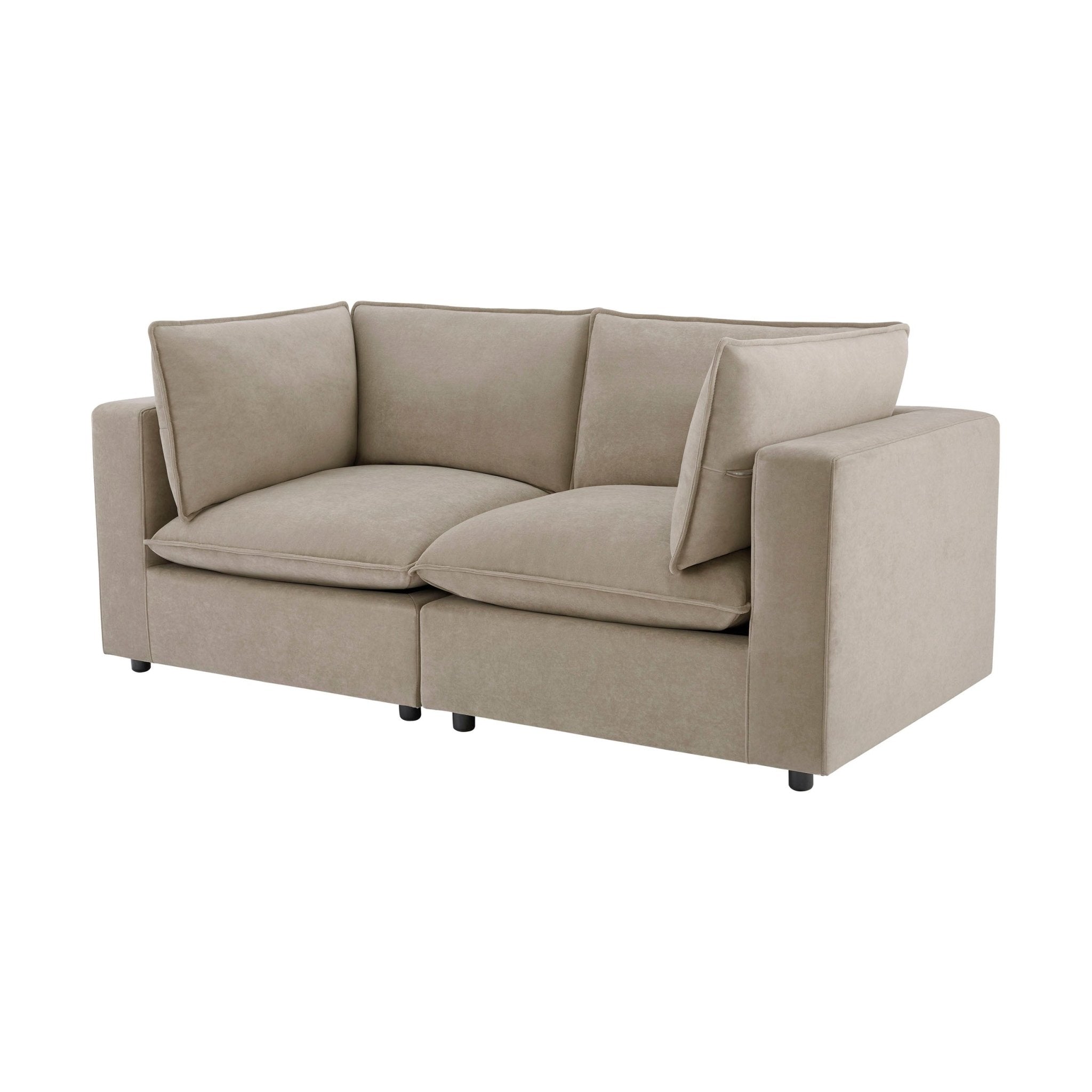 2 Seater Sofa - Stone – Introducing the 2-Seater Sofa from the Collection, where style meets luxury