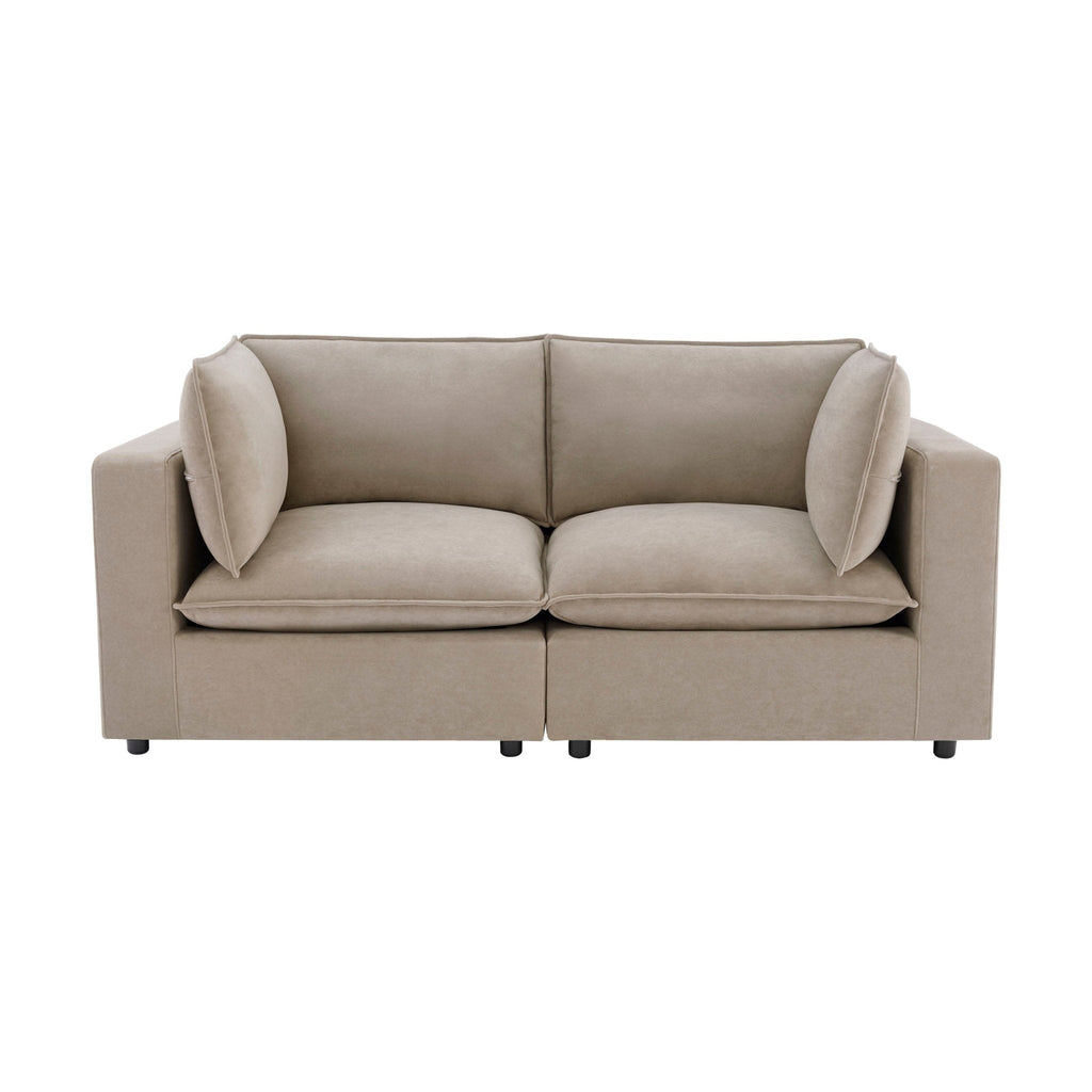 2 Seater Sofa - Stone – Introducing the 2-Seater Sofa from the Collection, where style meets luxury