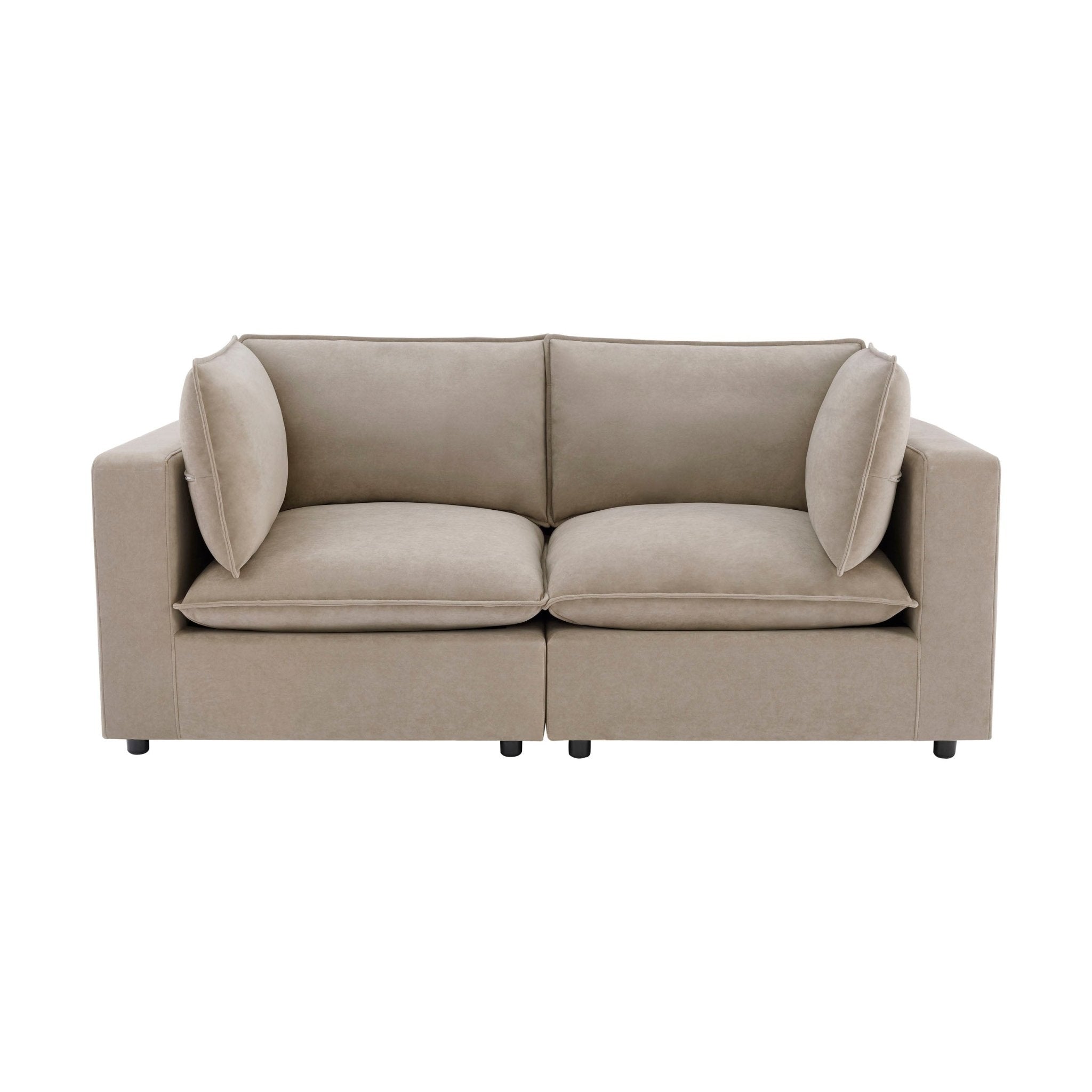 2 Seater Sofa - Stone – Introducing the 2-Seater Sofa from the Collection, where style meets luxury