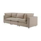 3 Seater Sofa - Stone – Bring style and luxury to your home with the stone 3-seater Sofa from the furniture collection