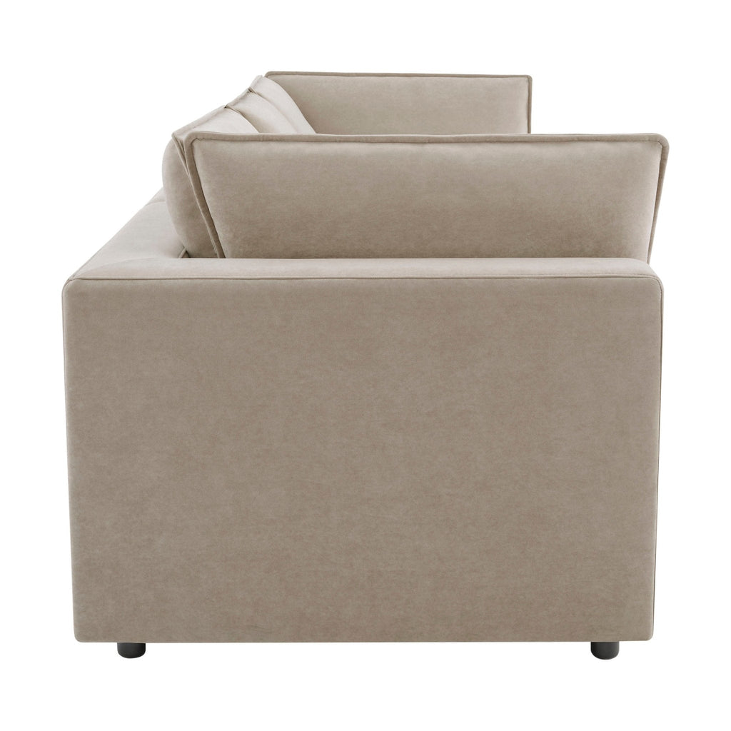 3 Seater Sofa - Stone – Bring style and luxury to your home with the stone 3-seater Sofa from the furniture collection