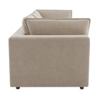 3 Seater Sofa - Stone – Bring style and luxury to your home with the stone 3-seater Sofa from the furniture collection