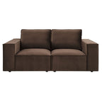 2 Seater Sofa - Cappuccino – Add a touch of contemporary style to your home with the 2-Seater sofa in Cappuccino
