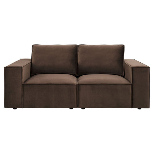 2 Seater Sofa - Cappuccino – Add a touch of contemporary style to your home with the 2-Seater sofa in Cappuccino