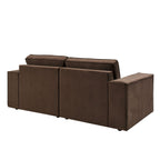 2 Seater Sofa - Cappuccino – Add a touch of contemporary style to your home with the 2-Seater sofa in Cappuccino