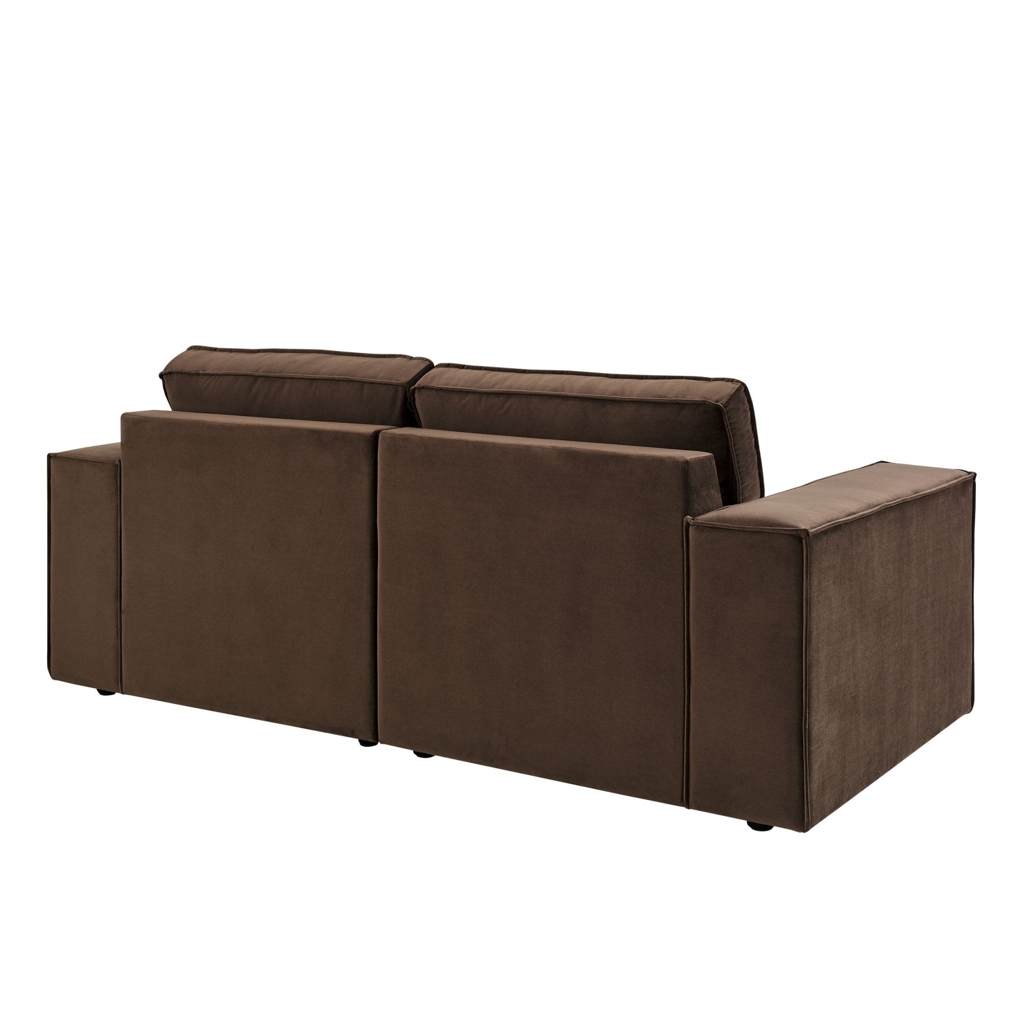 2 Seater Sofa - Cappuccino – Add a touch of contemporary style to your home with the 2-Seater sofa in Cappuccino