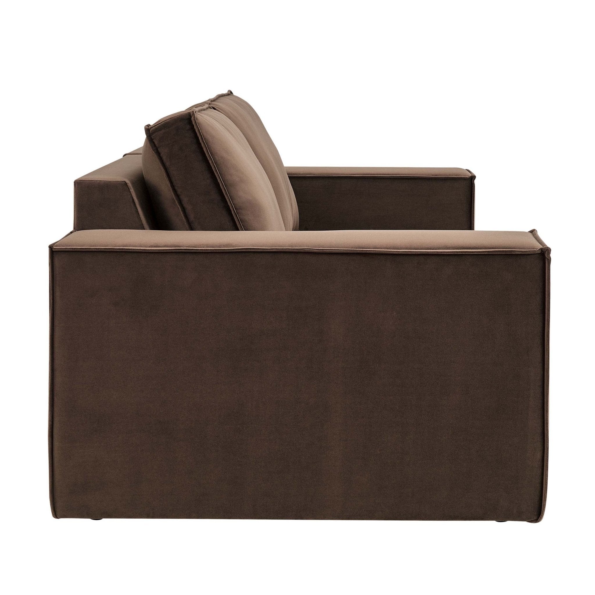 2 Seater Sofa - Cappuccino – Add a touch of contemporary style to your home with the 2-Seater sofa in Cappuccino