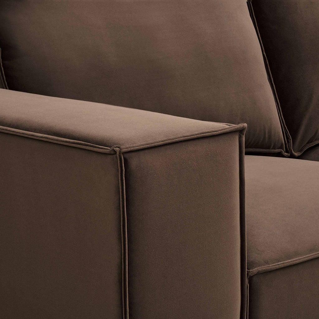 2 Seater Sofa - Cappuccino – Add a touch of contemporary style to your home with the 2-Seater sofa in Cappuccino