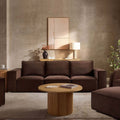 3 Seater Sofa - Cappuccino – Add a touch of contemporary style to your home with the 3-Seater sofa in Cappuccino