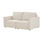 Slim Arm 2 Seater Sofa - Chenille Ivory – A slimmed-down take on our bestselling sofa, designed to maximise space without losing the luxe