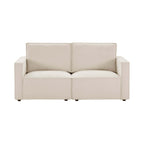 Slim Arm 2 Seater Sofa - Chenille Ivory – A slimmed-down take on our bestselling sofa, designed to maximise space without losing the luxe