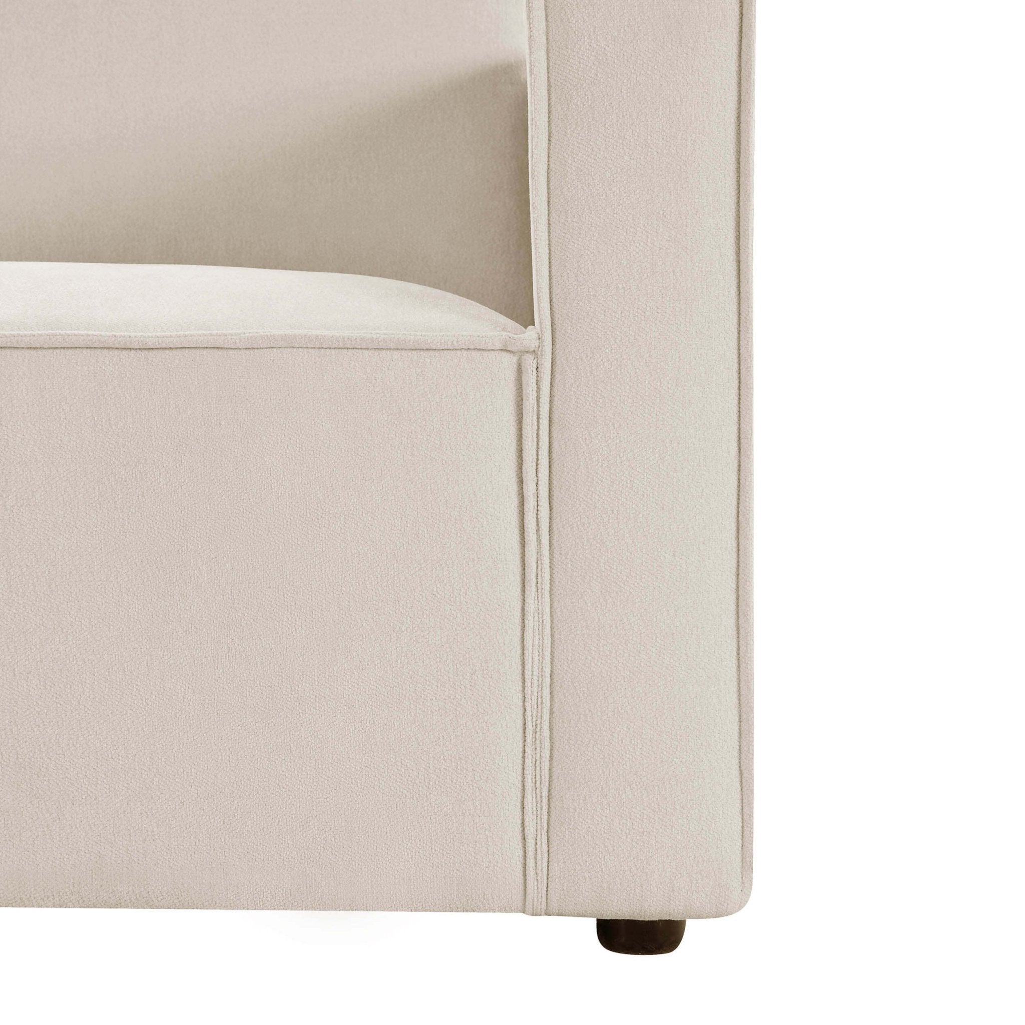 Slim Arm 2 Seater Sofa - Chenille Ivory – A slimmed-down take on our bestselling sofa, designed to maximise space without losing the luxe