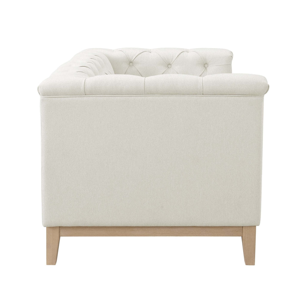 2 Seater Sofa - Cream Linen – Unwind in style with the linen look 2 seater sofa in cream from the collection