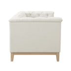 2 Seater Sofa - Cream Linen – Unwind in style with the linen look 2 seater sofa in cream from the collection