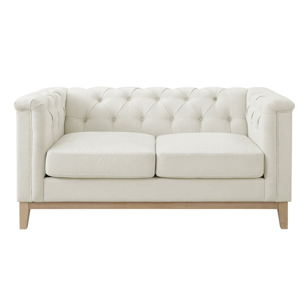 2 Seater Sofa - Cream Linen – Unwind in style with the linen look 2 seater sofa in cream from the collection