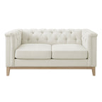 2 Seater Sofa - Cream Linen – Unwind in style with the linen look 2 seater sofa in cream from the collection