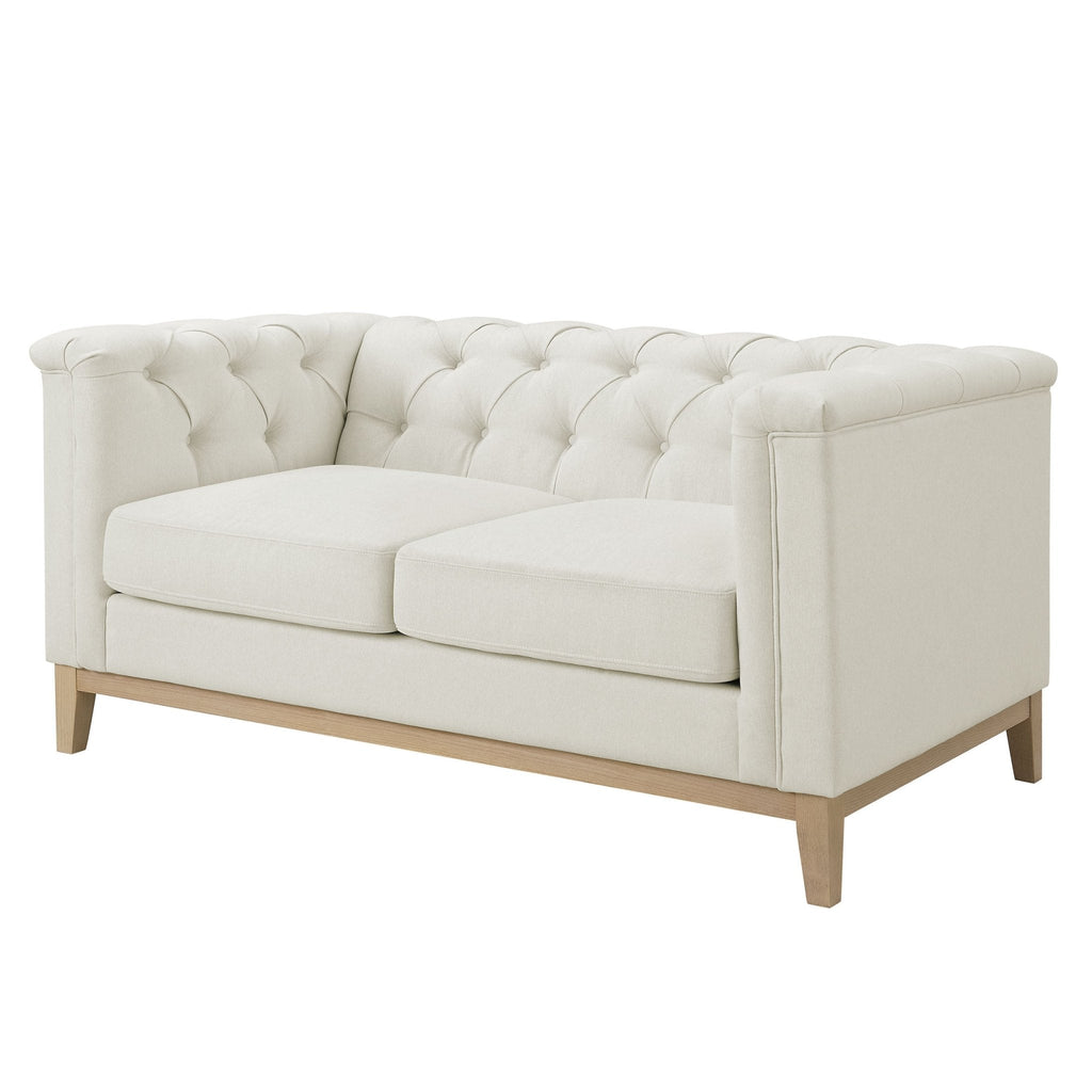 2 Seater Sofa - Cream Linen – Unwind in style with the linen look 2 seater sofa in cream from the collection
