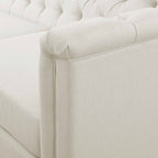 3 Seater Sofa - Cream Linen – Discover the linen look 3 seater sofa in cream from the collection as you get ready to relax and unwind