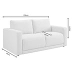 2 Seater Sofa - Chenille Mushroom – The 2 seater sofa is tailored, comfortable and effortlessly refined