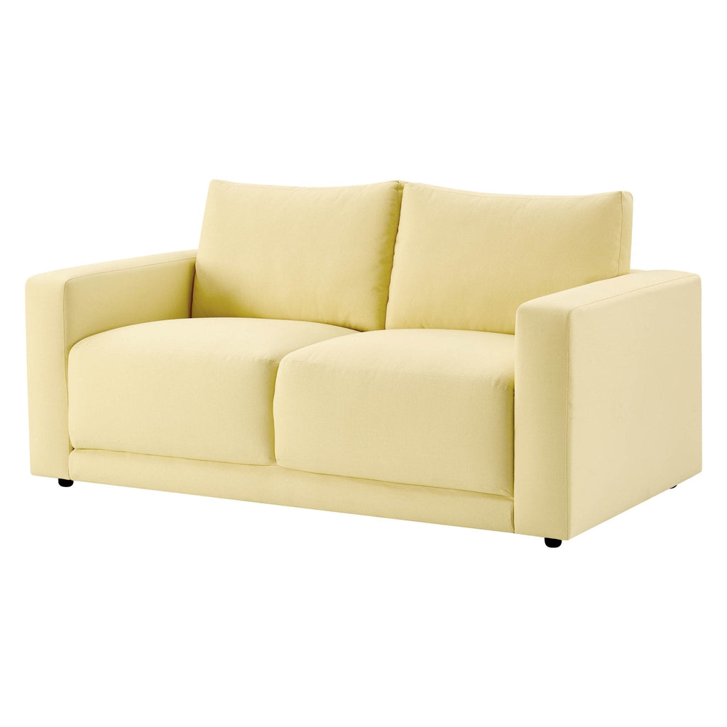 2 Seater Sofa - Butter Yellow – The 2 seater sofa is tailored, comfortable and effortlessly refined