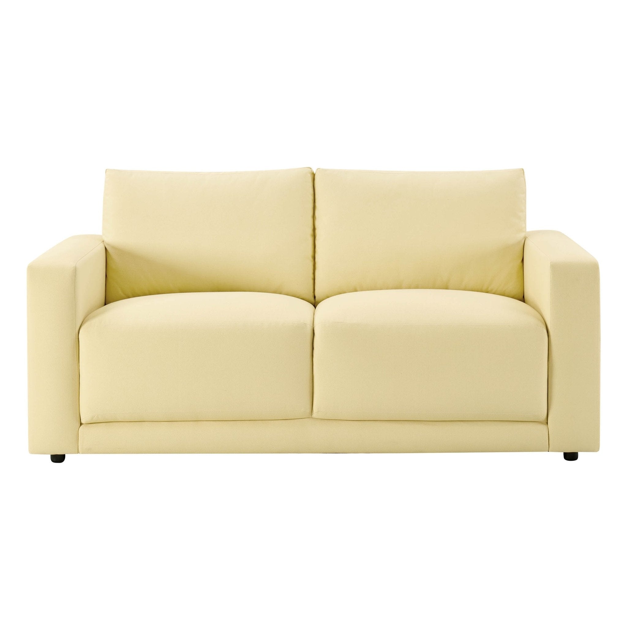 2 Seater Sofa - Butter Yellow – The 2 seater sofa is tailored, comfortable and effortlessly refined