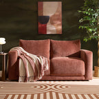 2 Seater Sofa - Chenille Dark Rust – The 2 seater sofa is tailored, comfortable and effortlessly refined