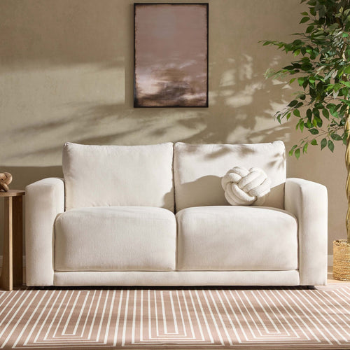 2 Seater Sofa - Chenille Ivory – The 2 seater sofa is tailored, comfortable and effortlessly refined