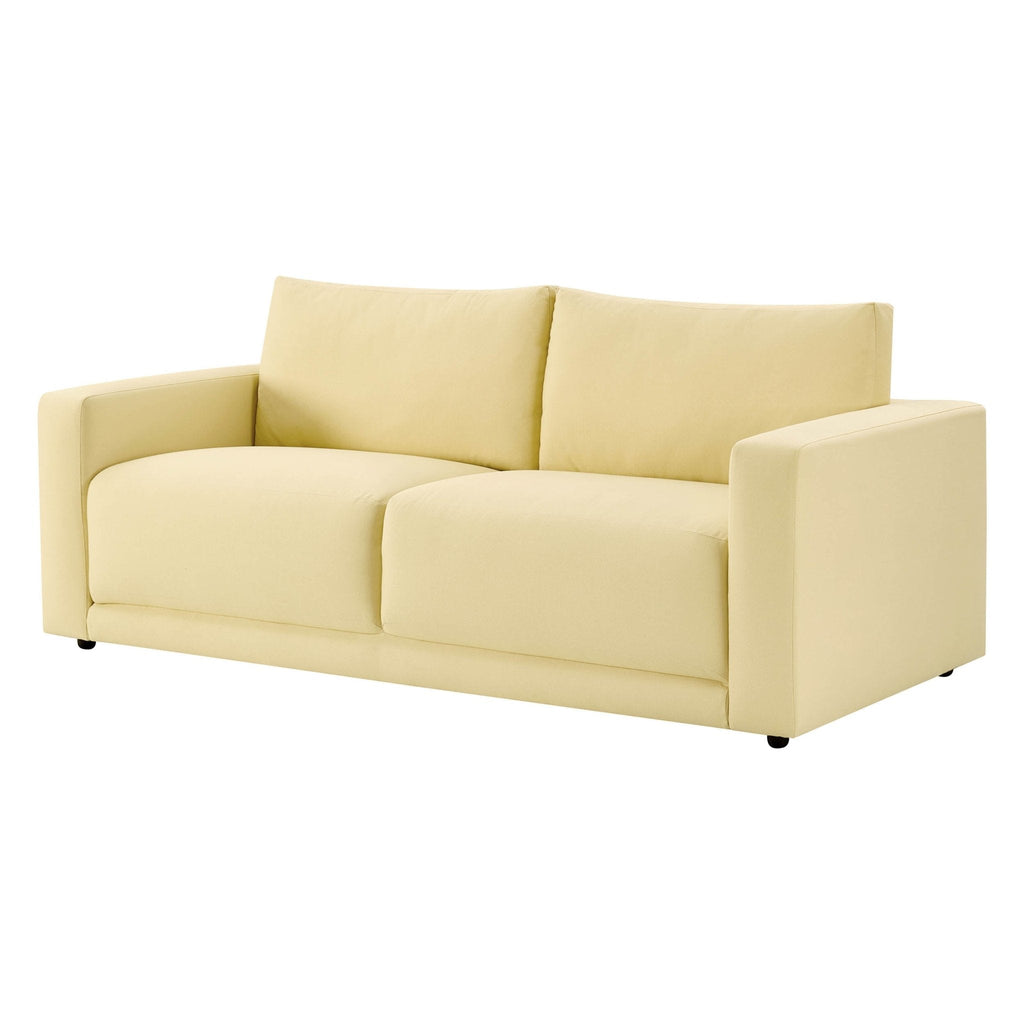 3 Seater Sofa - Butter Yellow – The 3 seater is a spacious, sculptural sofa designed for everyday