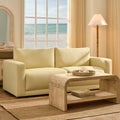 3 Seater Sofa - Butter Yellow – The 3 seater is a spacious, sculptural sofa designed for everyday