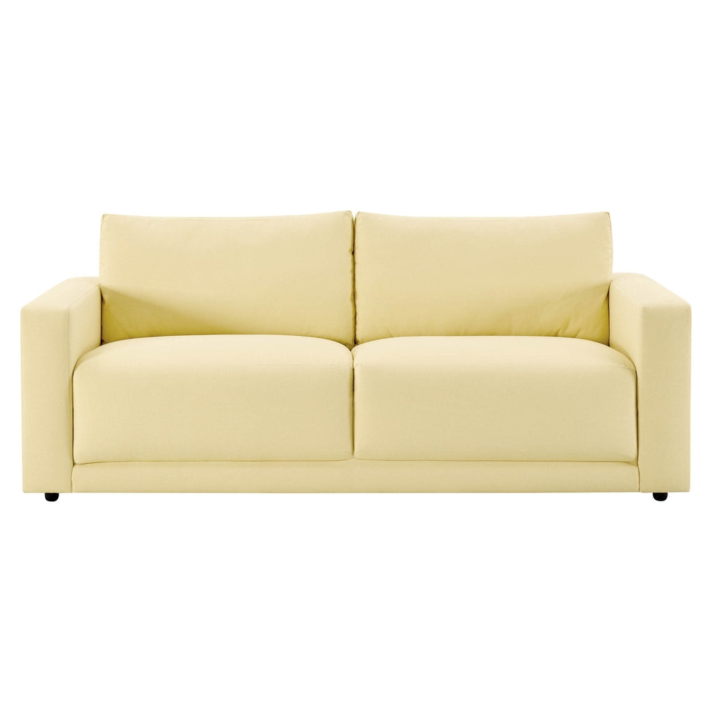 3 Seater Sofa - Butter Yellow – The 3 seater is a spacious, sculptural sofa designed for everyday