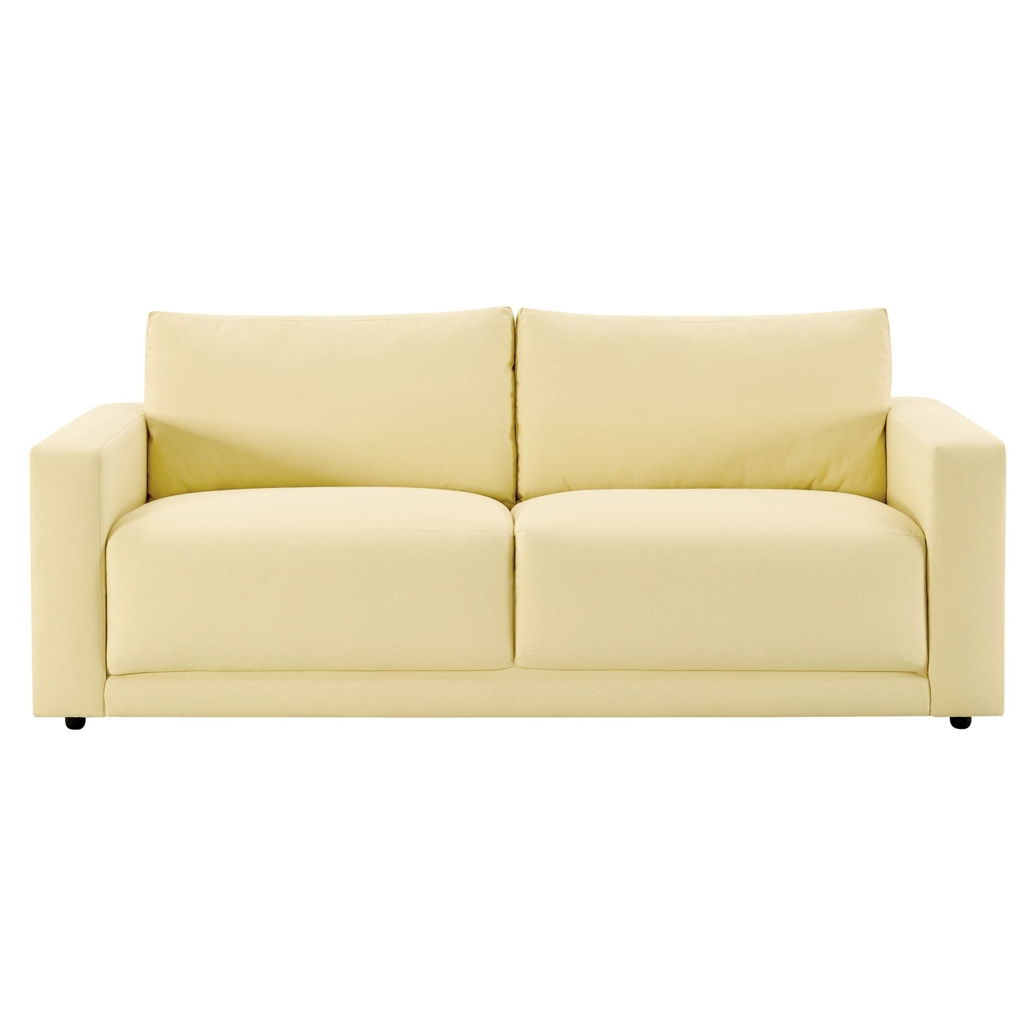 3 Seater Sofa - Butter Yellow – The 3 seater is a spacious, sculptural sofa designed for everyday