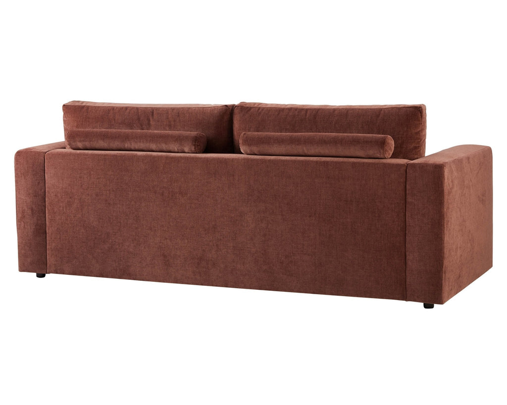 3 Seater Sofa - Chenille Dark Rust – The 3 seater is a spacious, sculptural sofa designed for everyday