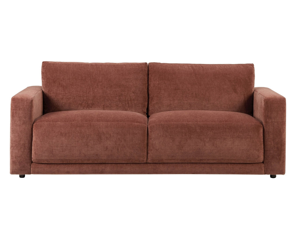 3 Seater Sofa - Chenille Dark Rust – The 3 seater is a spacious, sculptural sofa designed for everyday