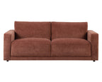 3 Seater Sofa - Chenille Dark Rust – The 3 seater is a spacious, sculptural sofa designed for everyday