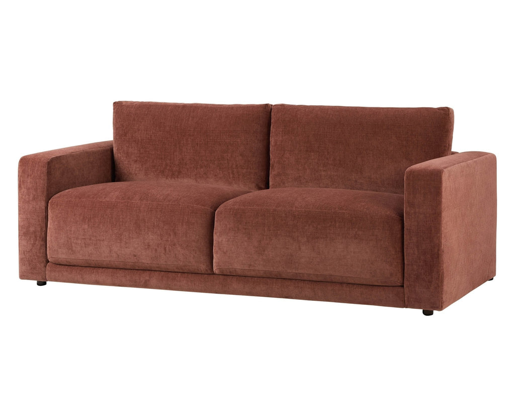 3 Seater Sofa - Chenille Dark Rust – The 3 seater is a spacious, sculptural sofa designed for everyday