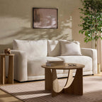 3 Seater Sofa - Chenille Ivory – The 3 seater is a spacious, sculptural sofa designed for everyday