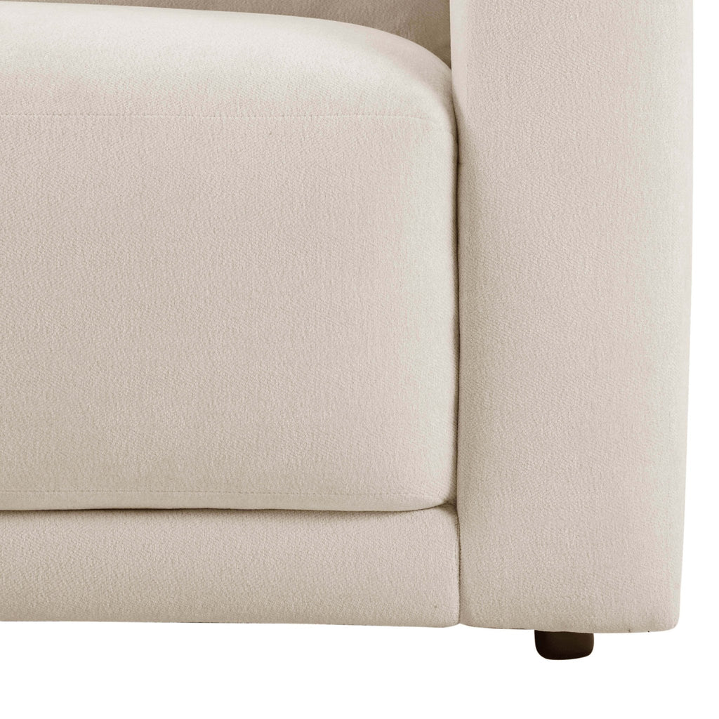 3 Seater Sofa - Chenille Ivory – The 3 seater is a spacious, sculptural sofa designed for everyday