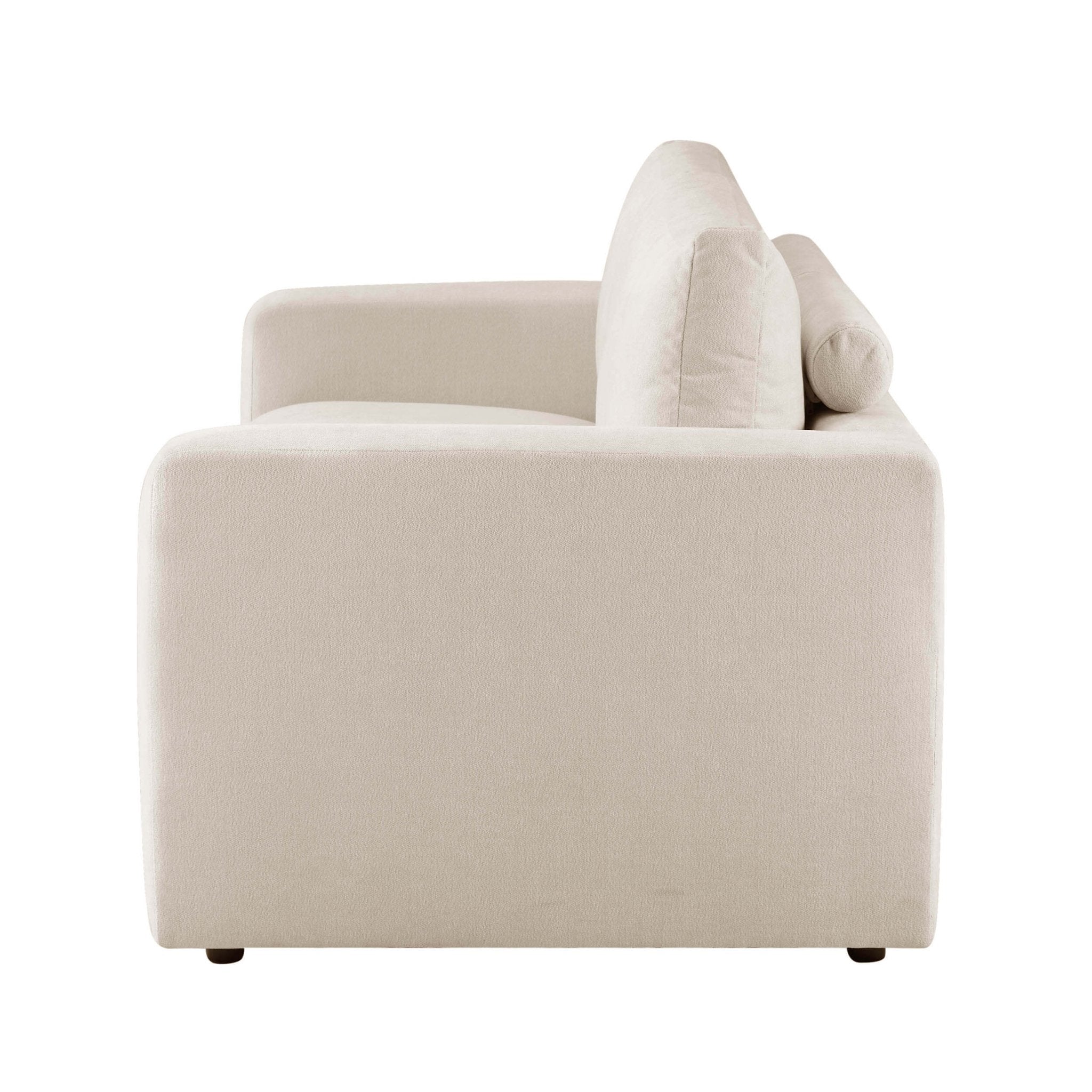 3 Seater Sofa - Chenille Ivory – The 3 seater is a spacious, sculptural sofa designed for everyday