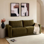 3 Seater Sofa - Rich Green – The 3 seater is a spacious, sculptural sofa designed for everyday