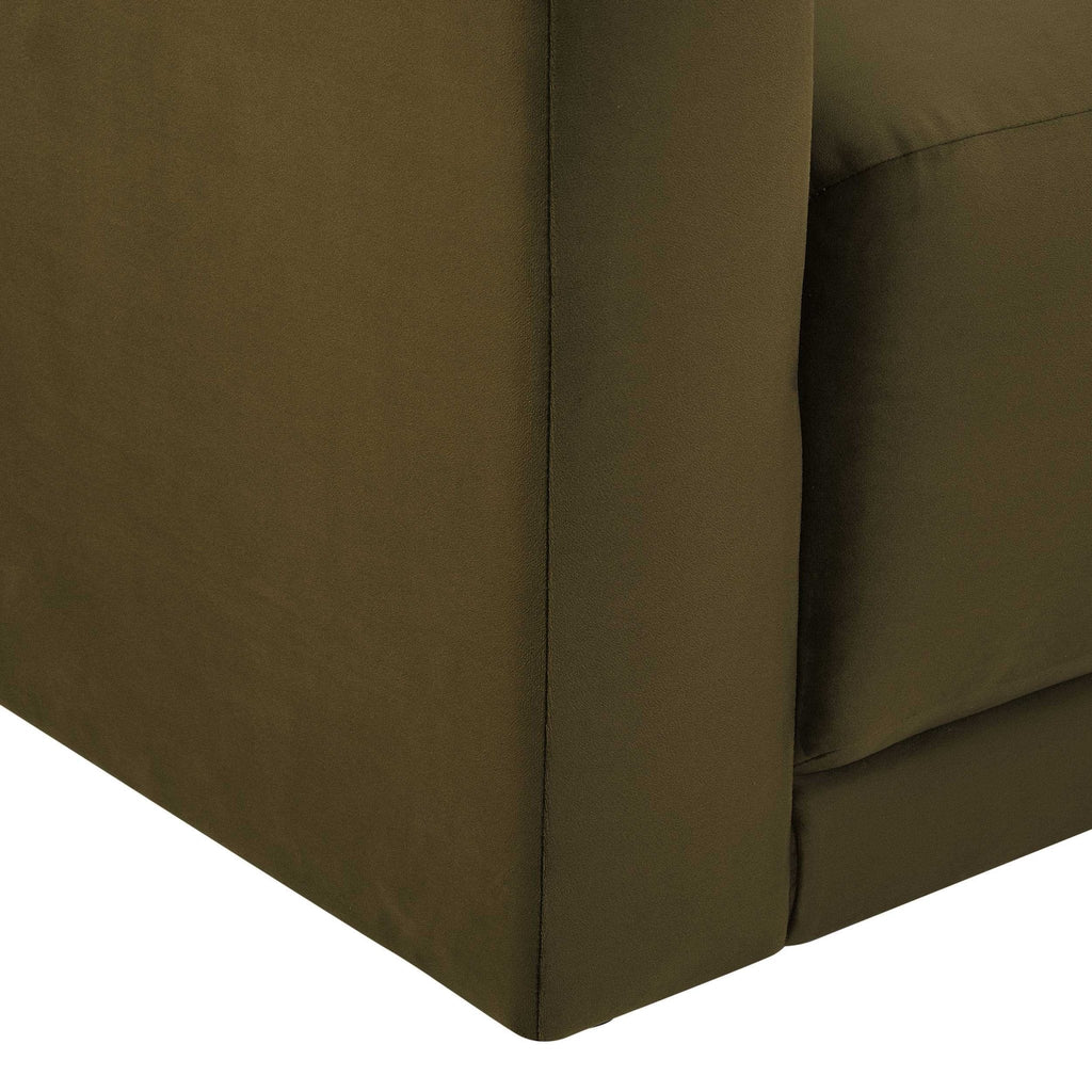 3 Seater Sofa - Rich Green – The 3 seater is a spacious, sculptural sofa designed for everyday