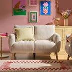 Compact 2 Seater Sofa - Chenille Ivory – The Compact 2-Seater is proof that small can still be seriously stylish