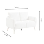 Compact 2 Seater Sofa - Chenille Ivory – The Compact 2-Seater is proof that small can still be seriously stylish