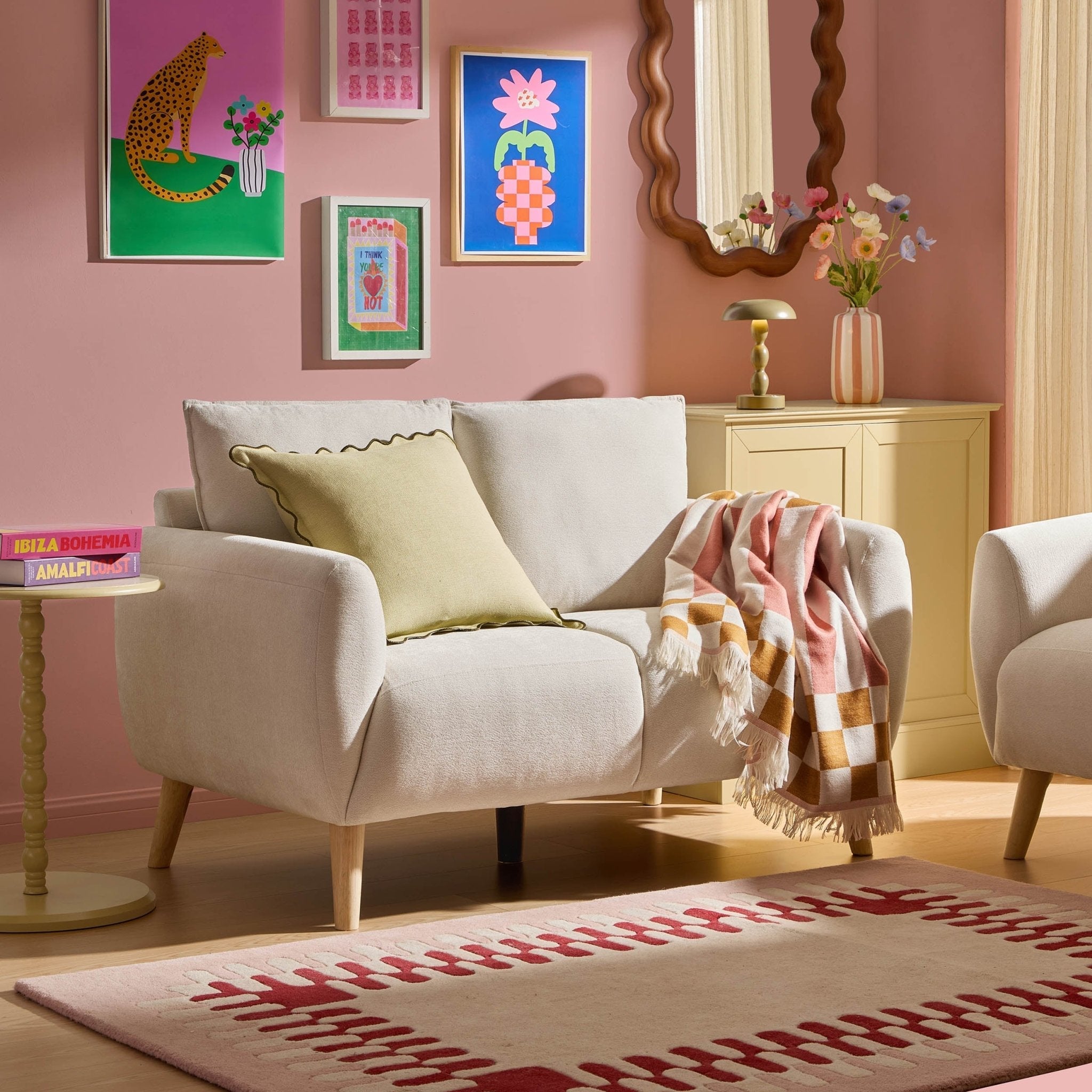 Compact 2 Seater Sofa - Chenille Ivory – The Compact 2-Seater is proof that small can still be seriously stylish