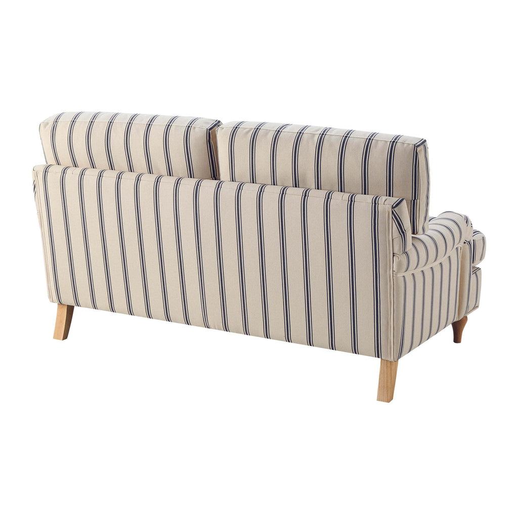 2 Seater Sofa - Blue Stripe – Let our 2 seater sofa from the collection lead the way for simple classic style, timeless elegance, and luxurious comfort